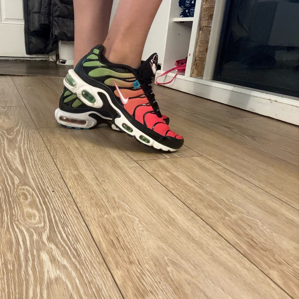 Nike Red and Green Sneakers with Iconic Design